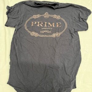 Prime Manifesto Charcoal Tee